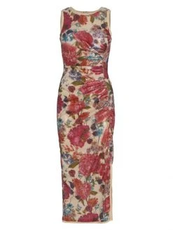 Chiara Boni La Petite Robe Malulira Floral Sequin Tank Dress