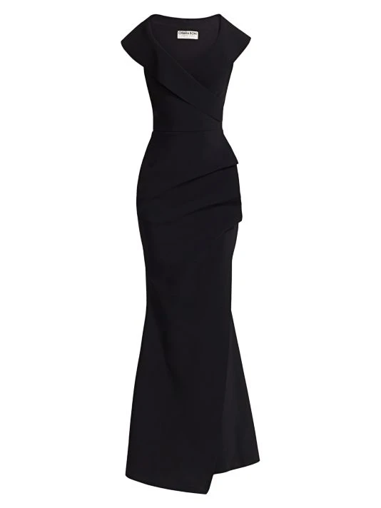 unnamed-file-46.jpg Chiara Boni La Petite Robe Cocoon Collar Trumpet Dress Black -Chiara Boni La Petite Robe Sales Shop unnamed file 46