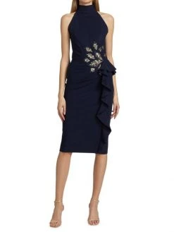 Chiara Boni La Petite Robe Teodorina Halter Embellished Cocktail Dress 4 Chiara Boni La Petite Robe Teodorina Halter Embellished Cocktail Dress -Chiara Boni La Petite Robe Sales Shop unnamed file 485