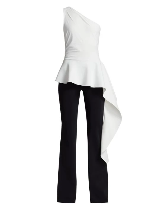 Chiara Boni La Petite Robe Kinsco One-Shoulder Jumpsuit 3 Chiara Boni La Petite Robe Kinsco One-Shoulder Jumpsuit