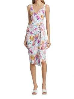 Chiara Boni La Petite Robe Floral Knotted Waist Dress 4 Chiara Boni La Petite Robe Floral Knotted Waist Dress -Chiara Boni La Petite Robe Sales Shop unnamed file 525