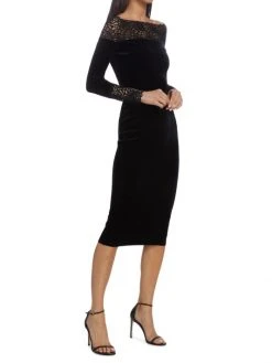 Chiara Boni La Petite Robe Nadette Velvet & Lace Bodyon Dress 5 Chiara Boni La Petite Robe Nadette Velvet & Lace Bodyon Dress -Chiara Boni La Petite Robe Sales Shop unnamed file 533