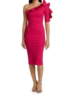 Chiara Boni La Petite Robe Aleece One-Shoulder Ruffle Sheath 4 Chiara Boni La Petite Robe Aleece One-Shoulder Ruffle Sheath -Chiara Boni La Petite Robe Sales Shop unnamed file 539