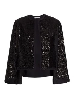 Chiara Boni La Petite Robe Gema Paillette-Embellished Jacket