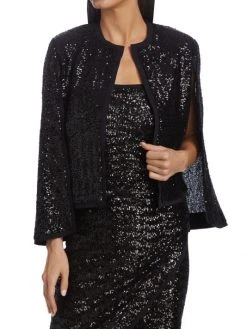 Chiara Boni La Petite Robe Gema Paillette-Embellished Jacket -Chiara Boni La Petite Robe Sales Shop unnamed file 581
