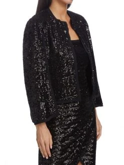 Chiara Boni La Petite Robe Gema Paillette-Embellished Jacket -Chiara Boni La Petite Robe Sales Shop unnamed file 582