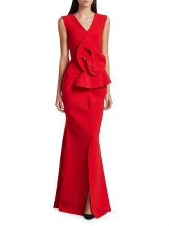 Chiara Boni La Petite Robe Ebeline Rosette Detail Gown 4 Chiara Boni La Petite Robe Ebeline Rosette Detail Gown -Chiara Boni La Petite Robe Sales Shop unnamed file 592