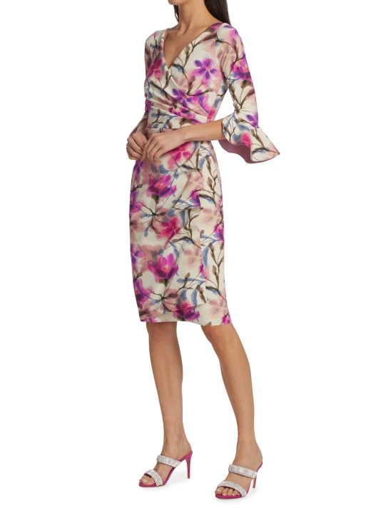 Chiara Boni La Petite Robe Triana Painterly Floral Wrap Dress 4 Chiara Boni La Petite Robe Triana Painterly Floral Wrap Dress - Image 2