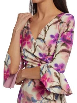 Chiara Boni La Petite Robe Triana Painterly Floral Wrap Dress 14 Chiara Boni La Petite Robe Triana Painterly Floral Wrap Dress -Chiara Boni La Petite Robe Sales Shop unnamed file 609