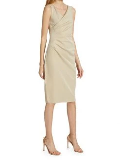 Chiara Boni La Petite Robe Aliki Draped Sheath Dress 4 Chiara Boni La Petite Robe Aliki Draped Sheath Dress -Chiara Boni La Petite Robe Sales Shop unnamed file 620