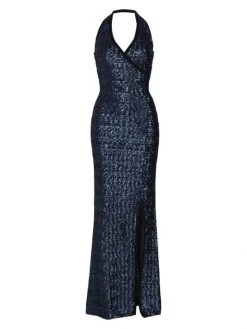Chiara Boni La Petite Robe Lisi Paillette-Embroidered Gown