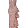 Chiara Boni La Petite Robe Gussie Paillette Ruffle Gown