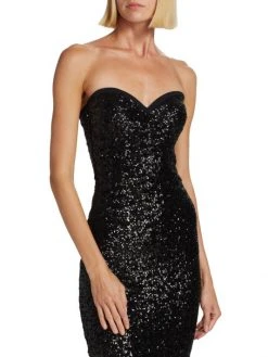 Chiara Boni La Petite Robe Sequined Strapless Gown -Chiara Boni La Petite Robe Sales Shop unnamed file 666