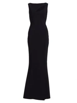Chiara Boni La Petite Robe Karida Cut-Out Sleeveless Gown