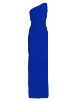 Chiara Boni La Petite Robe Lianette One-Shoulder Embellished Gown