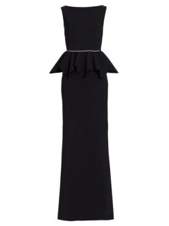 Chiara Boni La Petite Robe Eden Peplum Gown