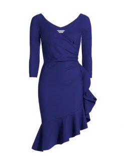 Chiara Boni La Petite Robe Limosellette Ruffle Asymmetric Dress