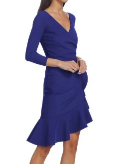 Chiara Boni La Petite Robe Limosellette Ruffle Asymmetric Dress -Chiara Boni La Petite Robe Sales Shop unnamed file 713