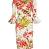 Chiara Boni La Petite Robe Triana Gathered Floral Midi Dress -Chiara Boni La Petite Robe Sales Shop unnamed file 717