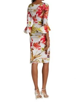 Chiara Boni La Petite Robe Triana Gathered Floral Midi Dress -Chiara Boni La Petite Robe Sales Shop unnamed file 721