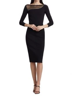 Chiara Boni La Petite Robe Libia Illusion Bodycon Midi Dress -Chiara Boni La Petite Robe Sales Shop unnamed file 726