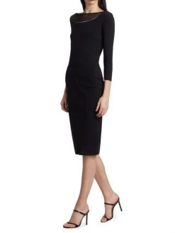 Chiara Boni La Petite Robe Libia Illusion Bodycon Midi Dress -Chiara Boni La Petite Robe Sales Shop unnamed file 727
