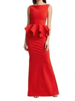 Chiara Boni La Petite Robe Eden Ruffle Waist Gown -Chiara Boni La Petite Robe Sales Shop unnamed file 733