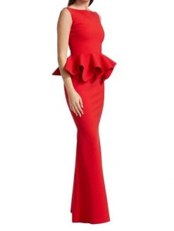 Chiara Boni La Petite Robe Eden Ruffle Waist Gown -Chiara Boni La Petite Robe Sales Shop unnamed file 734