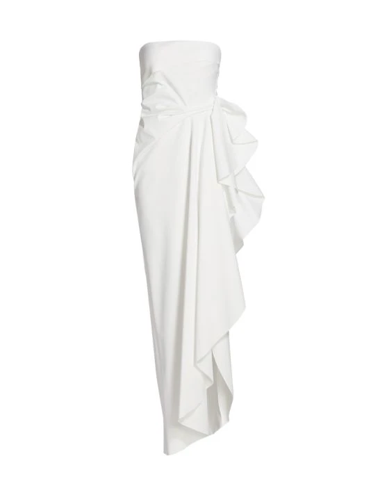 Chiara Boni La Petite Robe Nyaveth Long Column Dress White 13 Chiara Boni La Petite Robe Nyaveth Long Column Dress White - Image 11