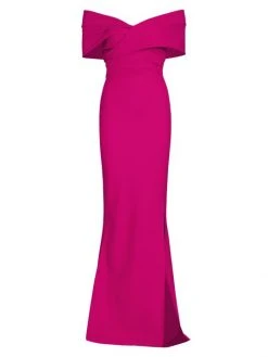 Chiara Boni La Petite Robe Stretch Jersey Fishtail Gown Azalea Pink -Chiara Boni La Petite Robe Sales Shop unnamed file 748