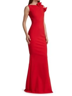 Chiara Boni La Petite Robe Sondra Bow-Embellished Gown -Chiara Boni La Petite Robe Sales Shop unnamed file 774