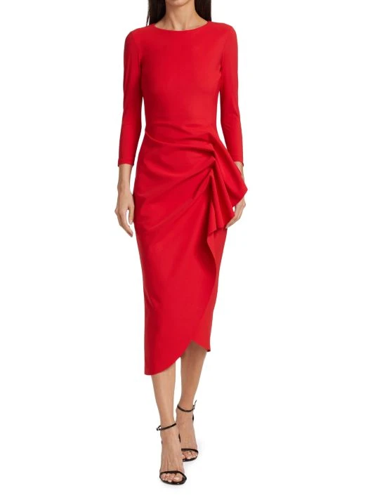 Chiara Boni La Petite Robe Gathered Side Midi-Dress 5 Chiara Boni La Petite Robe Gathered Side Midi-Dress - Image 3