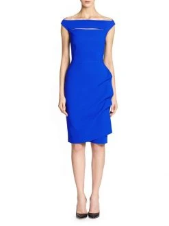 Chiara Boni La Petite Robe Melania Short Off-The-Shoulder Dress Scarlet -Chiara Boni La Petite Robe Sales Shop unnamed file 835