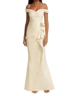 Chiara Boni La Petite Robe Radoslava Off-The-Shoulder Wrap Gown 7 Chiara Boni La Petite Robe Radoslava Off-The-Shoulder Wrap Gown -Chiara Boni La Petite Robe Sales Shop unnamed file 865