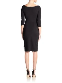 Chiara Boni La Petite Robe Florian Side Ruffle Dress Red -Chiara Boni La Petite Robe Sales Shop unnamed file 871