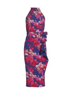 Chiara Boni La Petite Robe Floral Halter Dress