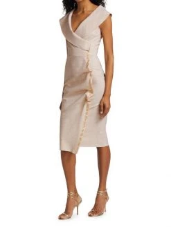 Chiara Boni La Petite Robe Foldover Surplice-Neck Dress 4 Chiara Boni La Petite Robe Foldover Surplice-Neck Dress -Chiara Boni La Petite Robe Sales Shop unnamed file 896