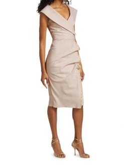 Chiara Boni La Petite Robe Foldover Surplice-Neck Dress 5 Chiara Boni La Petite Robe Foldover Surplice-Neck Dress -Chiara Boni La Petite Robe Sales Shop unnamed file 897