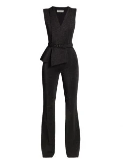 Chiara Boni La Petite Robe Kerolyn Lurex Belted Jumpsuit Duna -Chiara Boni La Petite Robe Sales Shop unnamed file 923