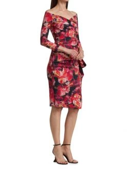 Chiara Boni La Petite Robe Silveria Printed Off-The-Shoulder Dress -Chiara Boni La Petite Robe Sales Shop unnamed file 930