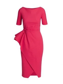 Chiara Boni La Petite Robe Faux Wrap Cocktail Dress Black -Chiara Boni La Petite Robe Sales Shop unnamed file 943