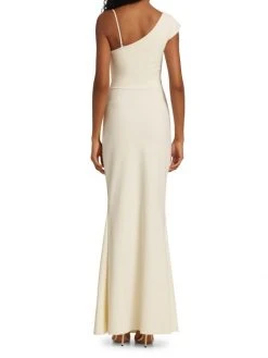 Chiara Boni La Petite Robe One-Shoulder Front-Slit Wrap Gown -Chiara Boni La Petite Robe Sales Shop unnamed file 971