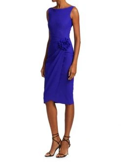 Chiara Boni La Petite Robe Glenaly 3-D Flower Cocktail Dress Cherry -Chiara Boni La Petite Robe Sales Shop unnamed file 977