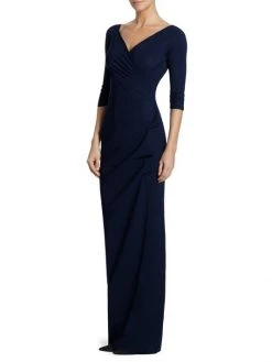 Chiara Boni La Petite Robe Florien Ruched Gown Blue Klein -Chiara Boni La Petite Robe Sales Shop unnamed file 98