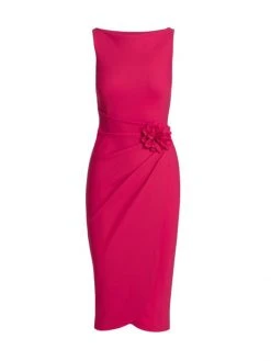 Chiara Boni La Petite Robe Glenaly 3-D Flower Cocktail Dress Cherry -Chiara Boni La Petite Robe Sales Shop unnamed file 981