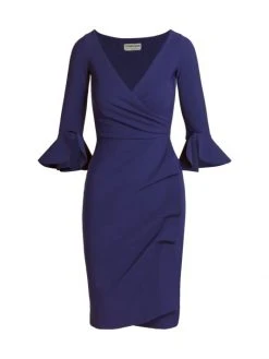 Chiara Boni La Petite Robe Trina Ruffle Sheath Dress Iris -Chiara Boni La Petite Robe Sales Shop unnamed file 986