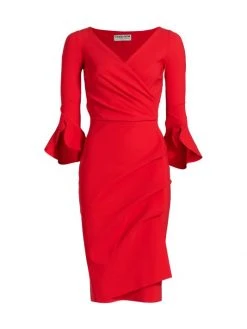 Chiara Boni La Petite Robe Trina Ruffle Sheath Dress Iris -Chiara Boni La Petite Robe Sales Shop unnamed file 988