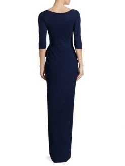 Chiara Boni La Petite Robe Florien Ruched Gown Blue Klein -Chiara Boni La Petite Robe Sales Shop unnamed file 99