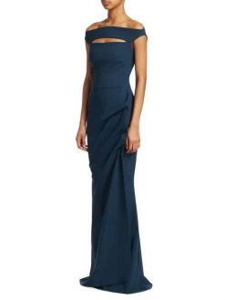 Chiara Boni La Petite Robe Melania Off-The-Shoulder Cutout Sheath Dress White -Chiara Boni La Petite Robe Sales Shop unnamed file 999